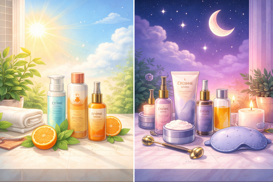 朝と夜のスキンケアルーティン：違いとその重要性について